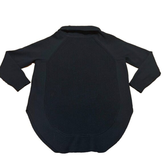 Athleta Sweater Womens S GREEN Ravine Tunic Merino Wool Ribbed Knit Long Sleeve - Picture 5 of 5